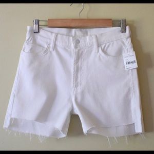 MOTHER | Cut Off White Shorts